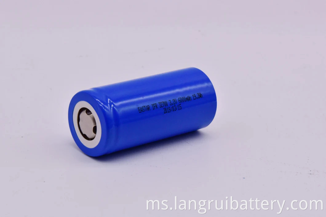Eastar 32700 lithium ion bateri lifepo4 32650 3.2v 6000mAh boleh dicas semula silinder